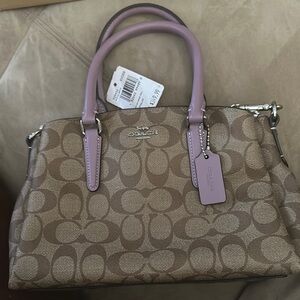 NWT COACH mini sage crystal satchel